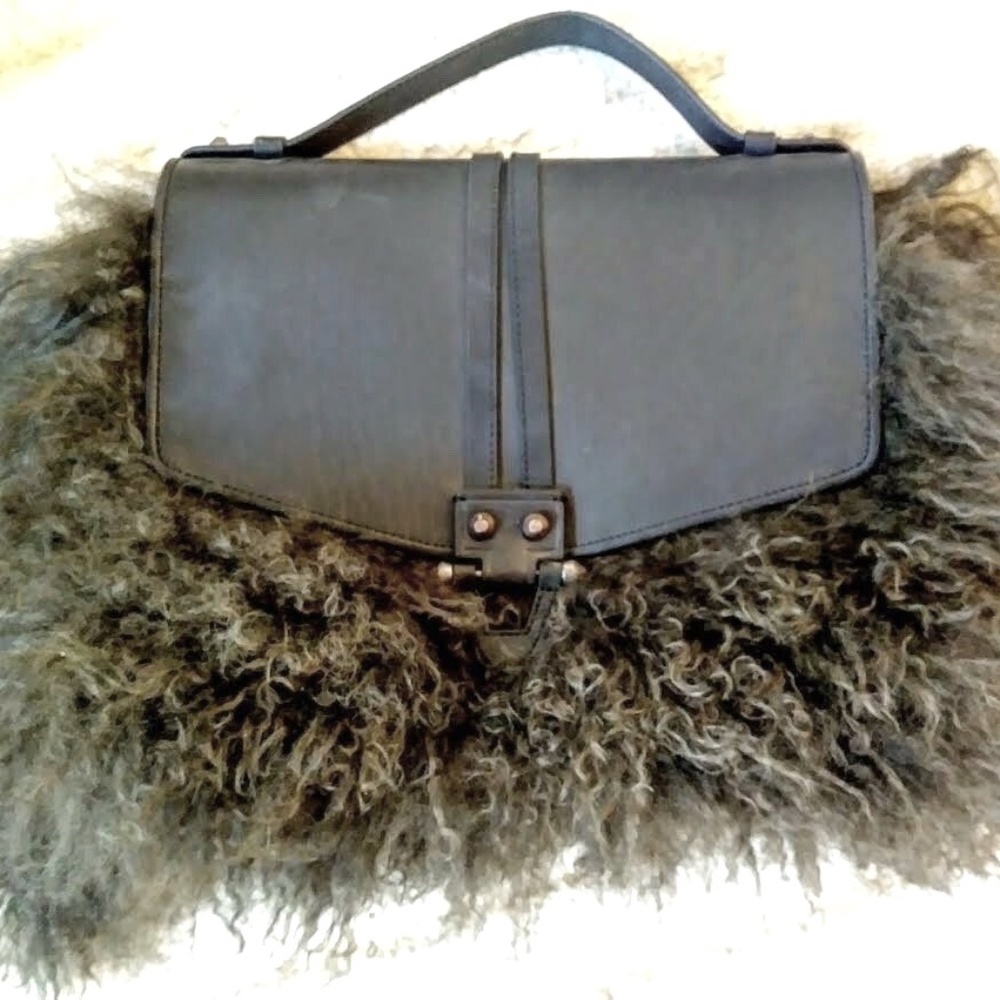 Pour La Victoire Marseille fur satchel bag